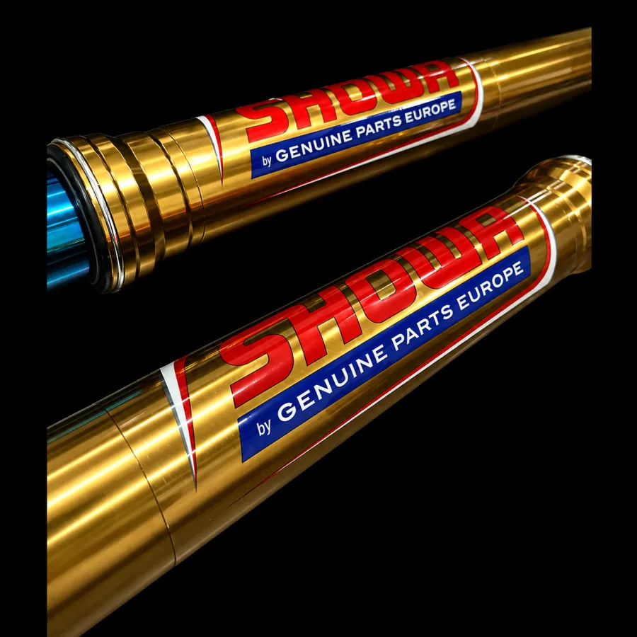 A-Kit SHOWA gold fork detail
