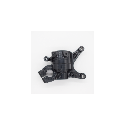 WORKS Axle Holder Left CNC Black / Honda CRF 2017-25